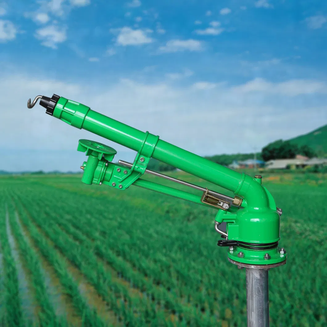 2.5" Thread Agricultural Turbine Vortex Sprinkler Gun Spray Atomization Dust Removal Spray Gun 360° Rocker Irrigation Rain Gun